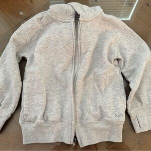 Abercrombie & Fitch Kids Heather Gray Zip-Up Hoodie Jacket